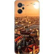 Nurdic Realme 9i Kılıf Silikon Desenli Tam Koruma Resimli Kapak Galata