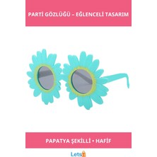 Letsii Mavi Renk Papatya Şekilli Parti Gözlüğü
