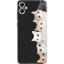 Nurdic Samsung Galaxy A07 Kılıf 6.7 Inc Renkli Silikon Baskılı Tpu Pisi Pisi Kedi