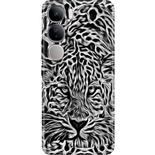 Nurdic Vivo V40 Lite Kılıf V40 Lite Desenli Tpu Silikon Vahşi Aslan Sanat