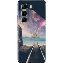 Nurdic Infinix Hot 50 Pro 4g Kılıf 6.78 Inc Kamera Koruma Silikon Baskılı Tren Yolu