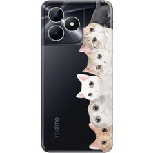 Nurdic Realme Note 50 4g Kılıf Resimli Baskılı Nano Silikon Pisi Pisi Kedi