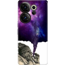 Nurdic Tecno Camon 20 Premier 5g Uyumlu Kılıf Silikon Desenli Resimli Smoke