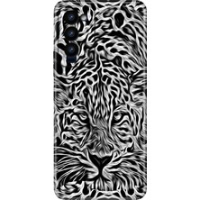 Nurdic Tecno Camon 18 Uyumlu Kılıf Colored Resimli Silikon Vahşi Aslan Sanat