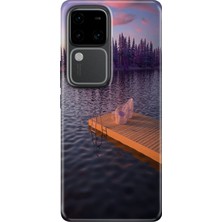 Nurdic Vivo V30 Kılıf Resimli Desenli Silikon Arka Kapak Romantik Rıhtım