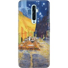 Nurdic Oppo Reno 2z Uyumlu Kılıf Silikon Desenli Resimli Kapak Night Cafe