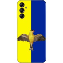 Nurdic Samsung Galaxy A24 Kılıf Silikon Desenli Resimli Uv Kapak Sarı Kanaryam