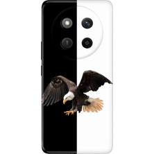 Nurdic Honor Magic 7 Lite Kılıf Art Silikon Baskılı Tpu Siyah Beyaz Parçalı