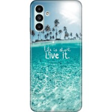 Nurdic Samsung Galaxy M14 Kılıf Silikon Desenli Resimli Uv Kapak Hayat Kısa