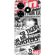 Nurdic Tecno Spark Go 2024 Uyumlu Kılıf Resimli Baskılı Nano Silikon Gazete News