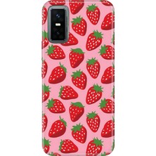 Nurdic Infınıx GT30 Pro Kılıf Renkli Silikon Baskılı Tpu Tatlı Çilek