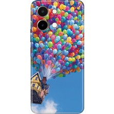 Nurdic Vivo Y28 Uyumlu Kılıf Silikon Desenli VIVOY28 Baskılı Balonlu Ev