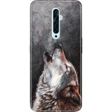 Nurdic Oppo Reno 2z Uyumlu Kılıf Silikon Desenli Resimli Kapak Vahşi Kurt