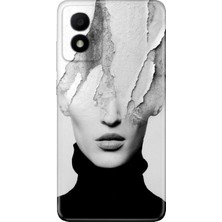 Nurdic Tcl 303 Kılıf Silikon Desenli Resimli Uv Kapak Art Girl