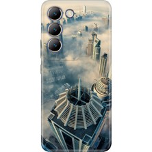 Nurdic Vivo V30 Lite Uyumlu Kılıf Desenli Baskılı Silikon Dubai Manzara