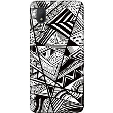 Nurdic Tcl L7 Uyumlu Kılıf Silikon Desenli Resimli Kapak Siyah/beyaz