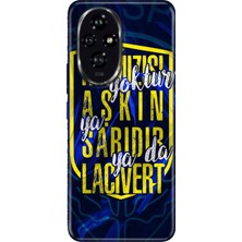 Nurdic Huawei Honor 200-PRO Kılıf Art Silikon Baskılı Tpu Aşkın Rengi Sarı Lacivert