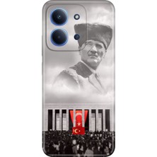 Nurdic Xiaomi Redmi 15C 4g Uyumlu Kılıf Dekoratif Silikon Baskılı Kapak Gazi Mustafa