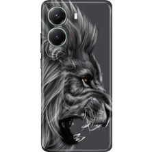 Nurdic Xiaomi Poco X7 Pro Telefon Kılıfı Renkli Silikon Baskılı Tpu Kara Aslan