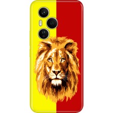 Nurdic Huawei Honor 400 Pro Kılıf Renkli Silikon Baskılı Tpu Sarı Kırmızı Parçalı Aslan