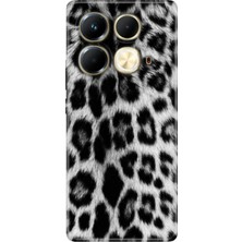 Nurdic Infinix Note 40 4g Uyumlu Kılıf Resimli Desenli Silikon Siyah Kürk