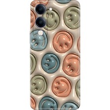 Nurdic Vivo Y04 6.74" Kılıf Tema Art Desenli Baskılı Silikon Smiling