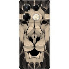 Nurdic Infinix Note 40 Pro 5g Kılıf Renkli Silikon Baskılı Tpu Altın Aslan Mandala