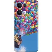 Nurdic Oppo Reno 13 Pro Kılıf Oppo Renkli Silikon Baskılı Tpu Balonlu Ev