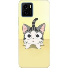 Nurdic Vivo Y15S Uyumlu Kılıf Desenli Baskılı Silikon Tekir Kedicik