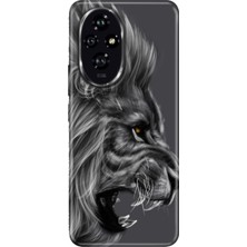 Nurdic Huawei Honor 200-PRO Kılıf Renkli Silikon Baskılı Tpu Kara Aslan
