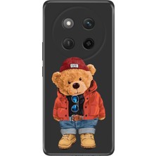 Nurdic Honor X60 Pro - X9C 5g Kılıf Renkli Silikon Baskılı Tpu Teddy Bear