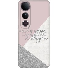 Nurdic Vivo V50 Lite 5g Kılıf Renkli Silikon Baskılı Tpu Happen