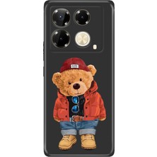 Nurdic Samsung Galaxy A36 6.7" Kılıf Kamera Koruma Silikon Baskılı Teddy Bear