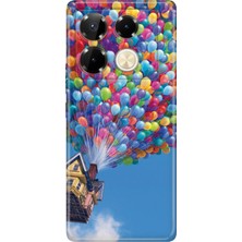 Nurdic Infinix Note 40 Pro 5g Kılıf Kapak Renkli Silikon Baskılı Tpu Balonlu Ev