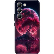 Nurdic Vivo V30 Lite Uyumlu Kılıf Resimli Desenli Silikon Red World