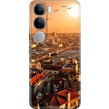 Nurdic Vivo V40 Lite Kılıf V40 Lite Desenli Tpu Silikon Baskılı Galata