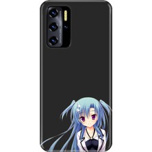 Nurdic Reeder P13 Blue 2021 6.26" Uyumlu Kılıf Desenli Baskılı Silikon Mavi Anime Kız