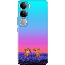 Nurdic Vivo V40 Lite Kılıf V40 Lite Desenli Tpu Silikon Junior Aslanlar