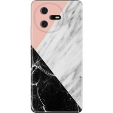 Nurdic Casper Via A40 Kılıf Color Telefon Kılıfı Baskılı Siyah Pembe Beyaz Mermer