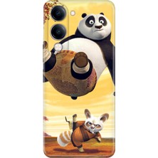 Nurdic Vivo Y04 Kılıf Dekoratif Silikon Baskılı Kapak Kungfu Panda