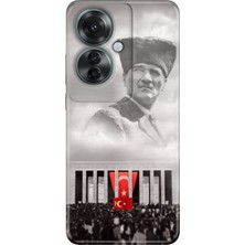 Nurdic Oppo Reno 11F 5g Uyumlu Kılıf Desenli Baskılı Silikon Gazi Mustafa