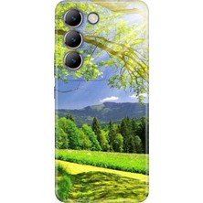 Nurdic Vivo V30 Lite Uyumlu Kılıf Desenli Baskılı Silikon Mis Oksijen
