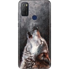 Nurdic Tcl 20E Kılıf 0.4mm Silikon Desenli Vahşi Kurt
