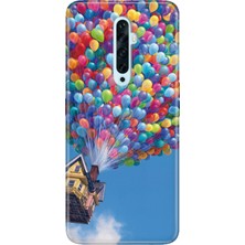 Nurdic Oppo Reno 2z Uyumlu Kılıf Silikon Desenli Resimli Kapak Balonlu Ev
