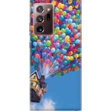 Nurdic Samsung Galaxy Note 20 Ultra Pure Modern Desenli Silikon Kılıf Balonlu Ev