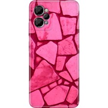 Nurdic Casper Via X30 Kılıf Desenli Baskılı Silikon Pembe Beton