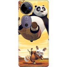 Nurdic Vivo V40 5g Kılıf Vivo V40 Desenli Silikon Kungfu Panda