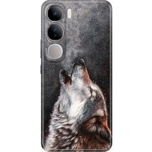 Nurdic Vivo V40 Lite Kılıf V40 Lite Desenli Tpu Silikon Baskılı Vahşi Kurt