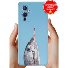 Nurdic 9 Oneplus Kılıf Lüks Desenli Silikon Cover Case Fish Smoke