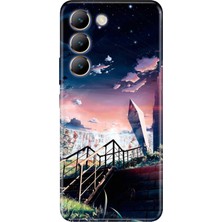 Nurdic Vivo V30 Lite Uyumlu Kılıf Desenli Baskılı Silikon Empire State